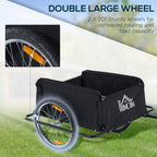 Elite Two-Wheel Bicycle Large Cargo Trailer , Folding