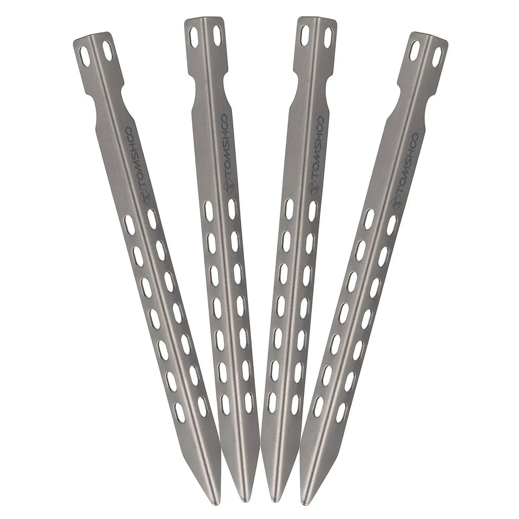 4/6 Pack 6.3 Inch Camping  Pegs Ultralight Windproof Titanium Tent Stakes