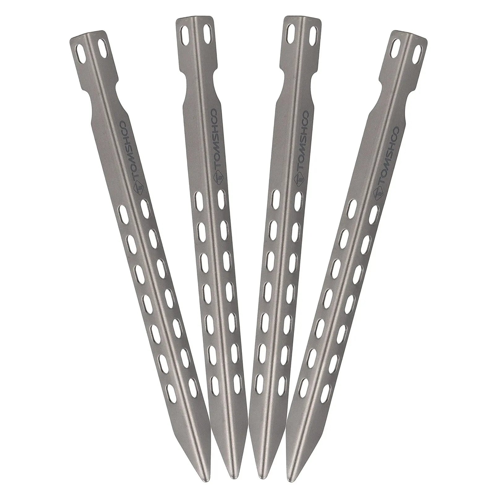 4/6 Pack 6.3 Inch Camping  Pegs Ultralight Windproof Titanium Tent Stakes