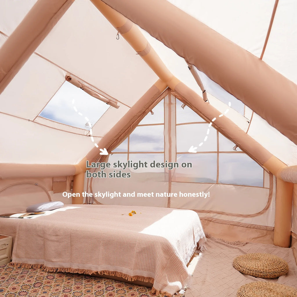 Inflatable Camping Tent, Waterproof  for 4-8 Persons,