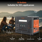 2500W/2304Wh Large Capacity Solar Generator Fast Charging