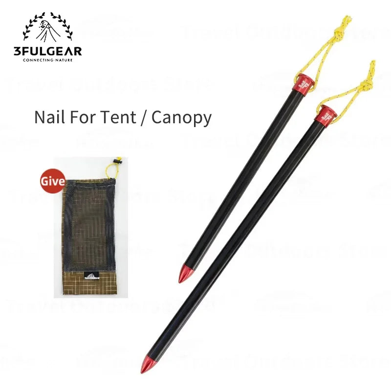 3F UL GEAR Tent Nail 15/20cm 6/10 Pcs Aluminum Alloy Pegs Outdoor Camping