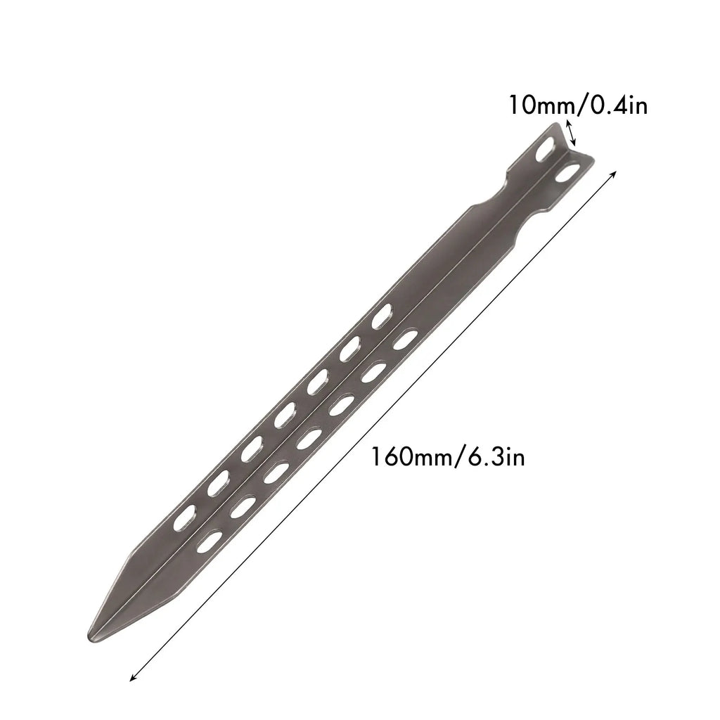 4/6 Pack 6.3 Inch Camping  Pegs Ultralight Windproof Titanium Tent Stakes