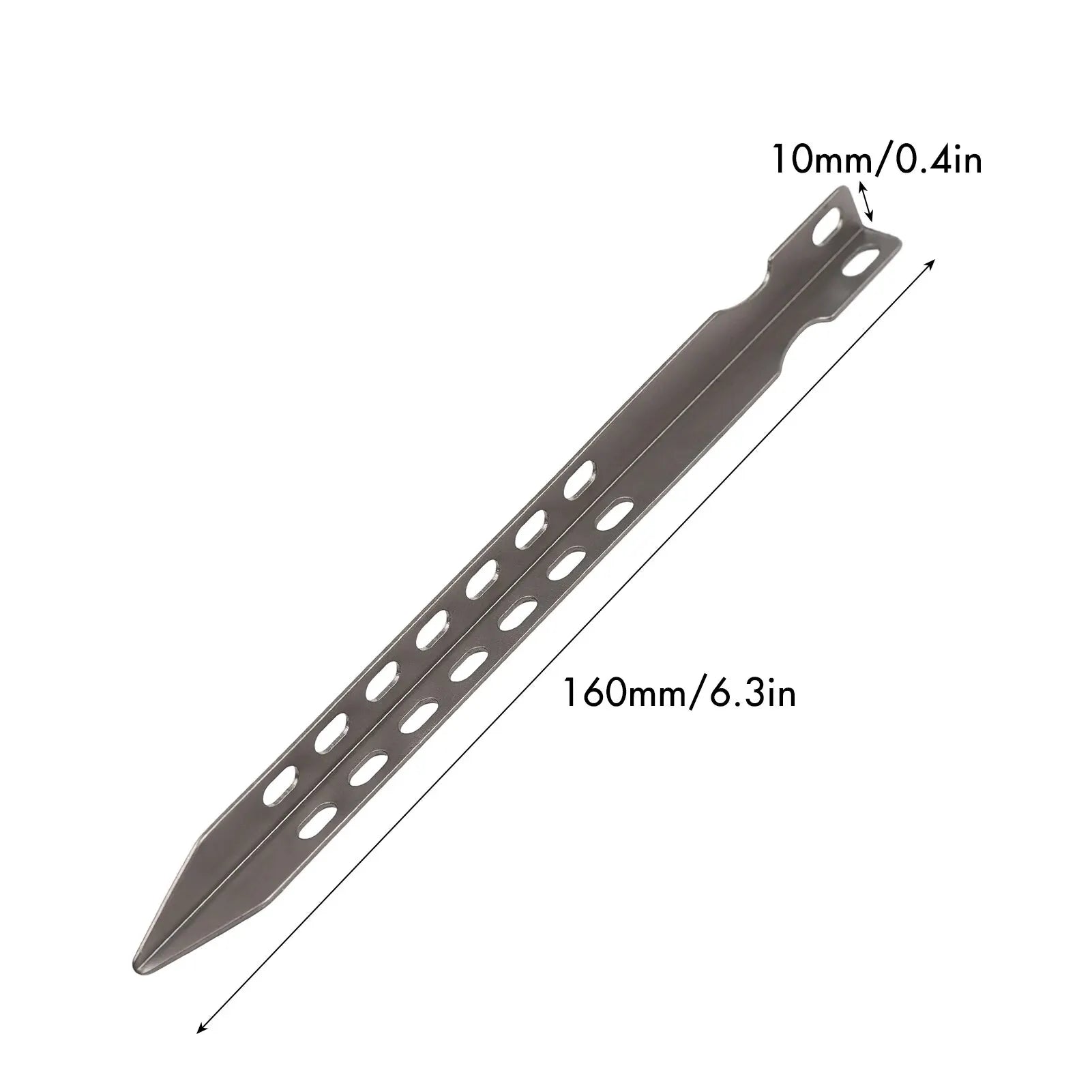 4/6 Pack 6.3 Inch Camping  Pegs Ultralight Windproof Titanium Tent Stakes