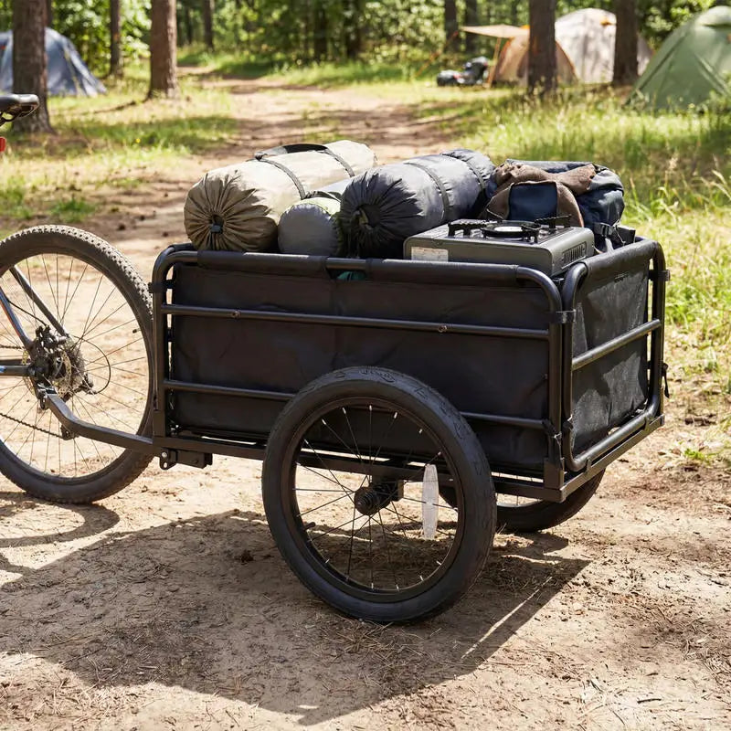 Bike Cargo Trailer with Bag and Cover Heavy-Duty