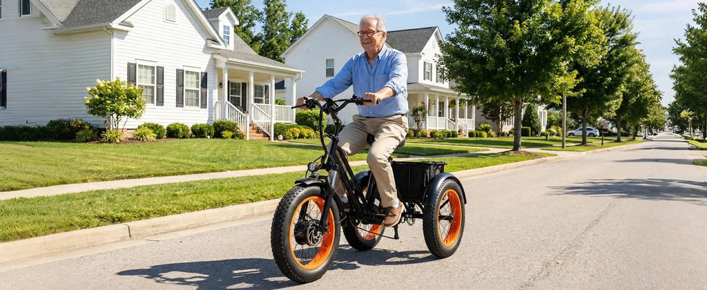1000W Peak Adult Electric Trike | "Fat Tire, 48V 15AH  , 50-Mile