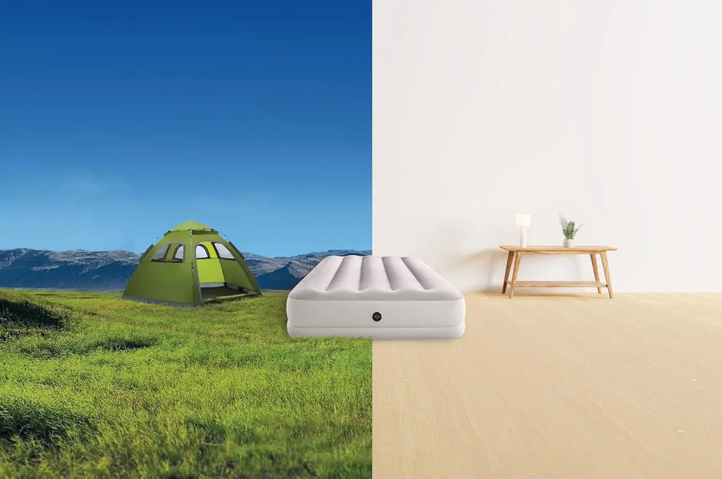 Twin Air Mattress  12-Inch  Dura-Beam, USB Pump
