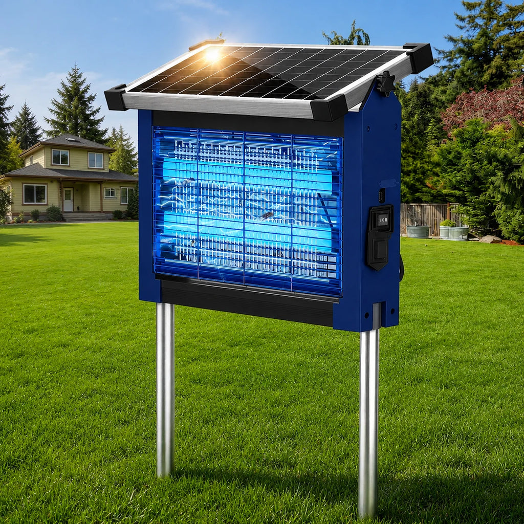 Solar Bug Zapper Outdoor Waterproof, 4500V  & USB Rechargeable
