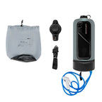Camping  Solar with Pump 3 Gallons,, Shower Head & Hose
