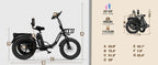 Electric Trike for Adults, 998.4Wh , 1200W Peak  20"x4.0" Fat Tires,