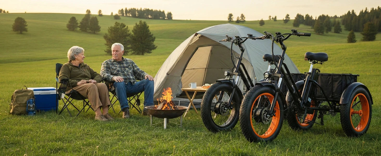 1000W Peak Adult Electric Trike | "Fat Tire, 48V 15AH  , 50-Mile