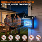 Solar Bug Zapper Outdoor Waterproof, 4500V  & USB Rechargeable
