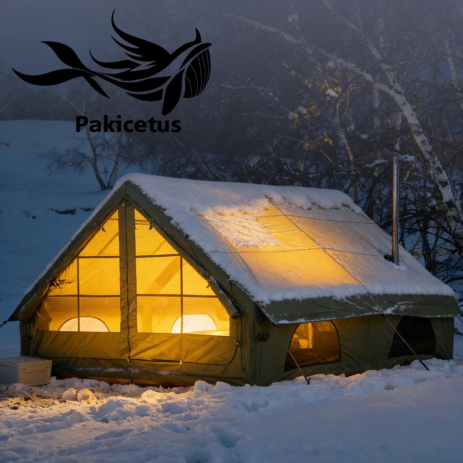 Inflatable Camping Tent, Waterproof  for 4-8 Persons,