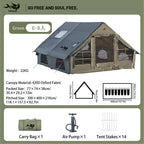 Inflatable Camping Tent, Waterproof  for 4-8 Persons,