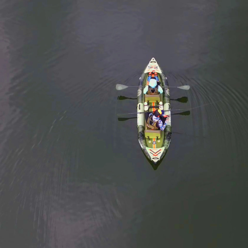 2-Person Inflatable kayak with Paddle & Carry Handle