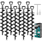 Ground Anchors Screw in Heavy Duty Ground Trampoline Stakes High Wind Tent
