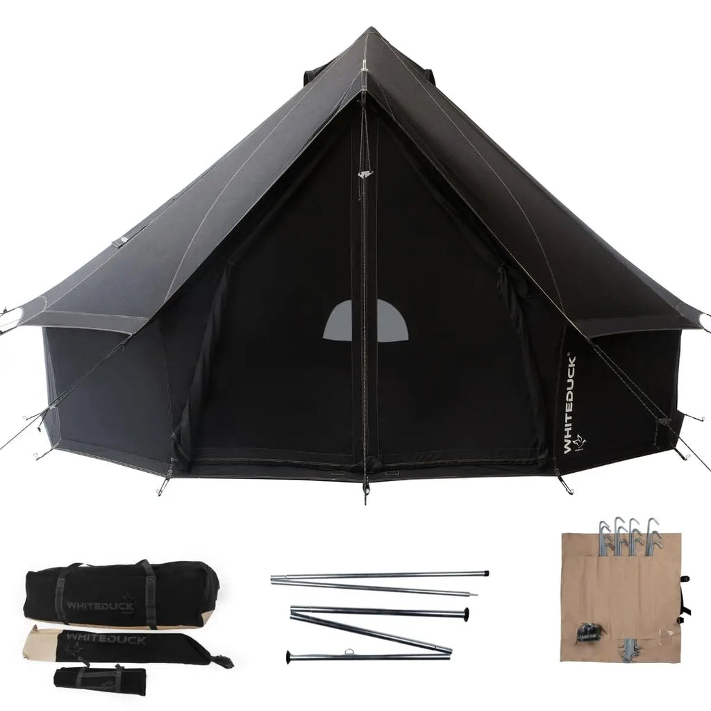 Waterproof 4 Season Canvas Bell Tent w/ Stove Jack
