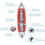 Pro K2 Inflatable , PVC, Paddles  Pump 2Person Kayak