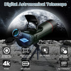 Digital Spotting Scope with Screen  4K Smart Telescope with Tripod