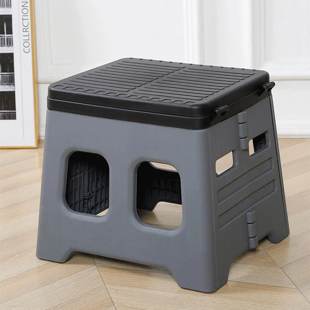 Portable Folding Toilet with Lid Foldable Outdoor