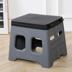 Portable Folding Toilet with Lid Foldable Outdoor