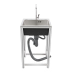 Freestanding Kitchen Sink with 360° Faucet, Sink, 45*41*75cm