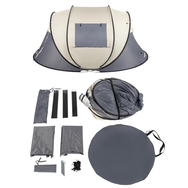 4-Person No-Install Pop Up Tent, Universal