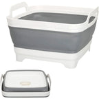 Foldable Camping Sink, Plastic and Rubber, 8.5 Liters, 30.5 X 30 X 20/7