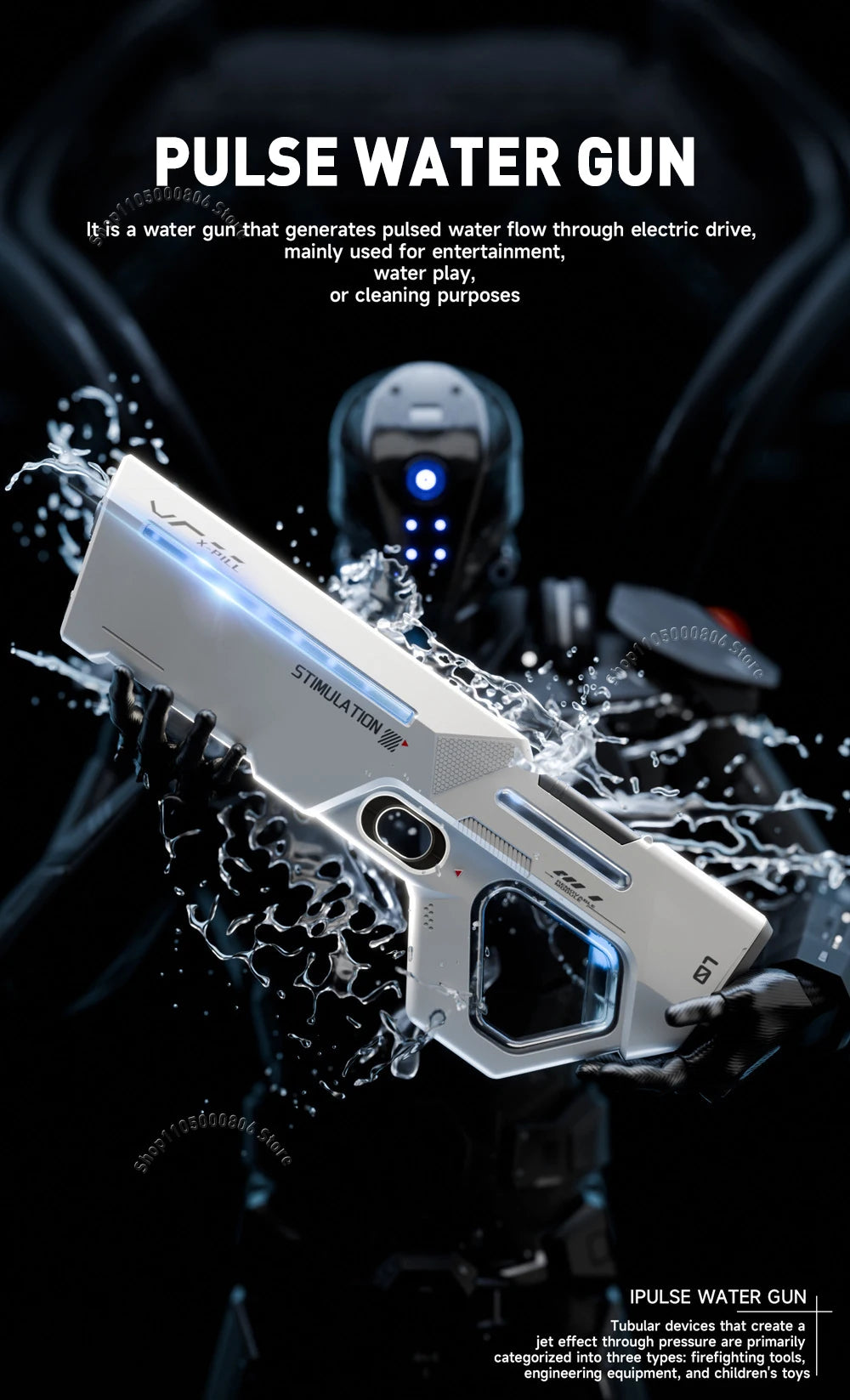 Electric Water Gun Electric Suction Long-Distance Shooting