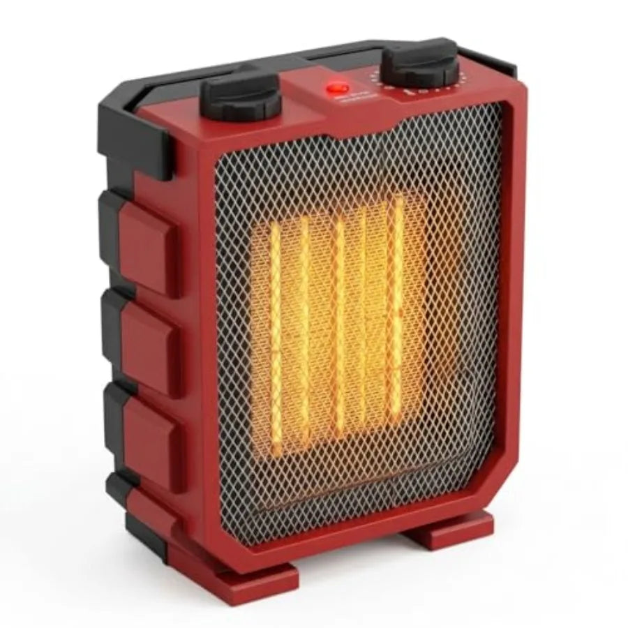 1500W Portable Electric Space Heater with Fan Ceramic Thermostat,