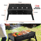Portable Charcoal BBQ Grill Folding Stainless Steel BBQ