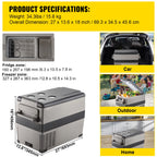 20 L -  55L Car Mini Fridge Freezer  DC 110-240V Camping