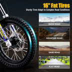 36V 1000W Electric Dirt Bike for Kids, , Up to 18 MPH & 15 Miles