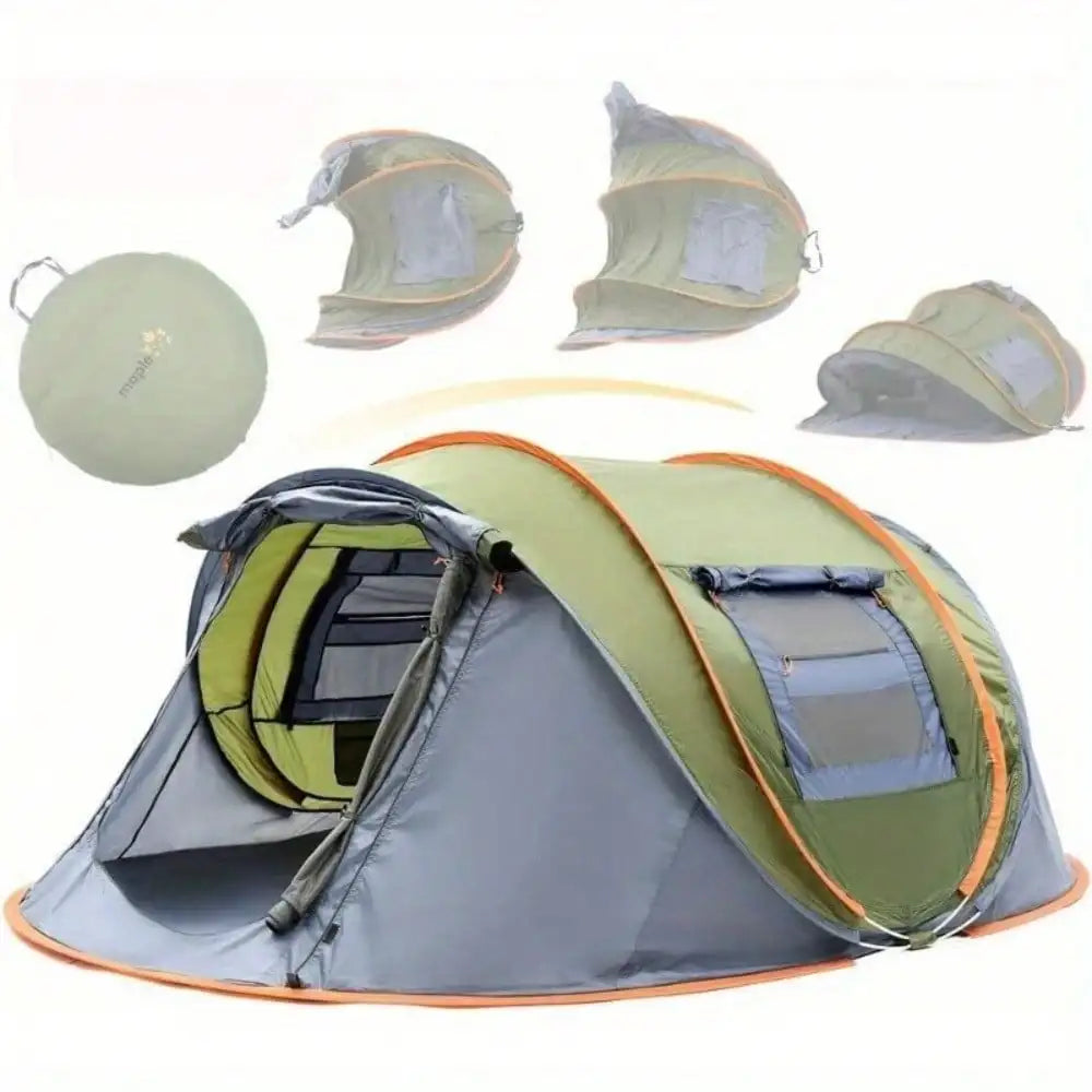 Camping Tent - 4-Person Easy Pop Up Tent  - UPF50+