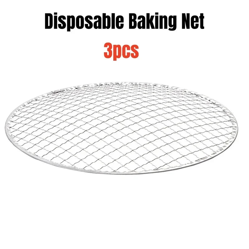 Grill Korean Charcoal Stainless Steel Split BBQ Non-stick Rack