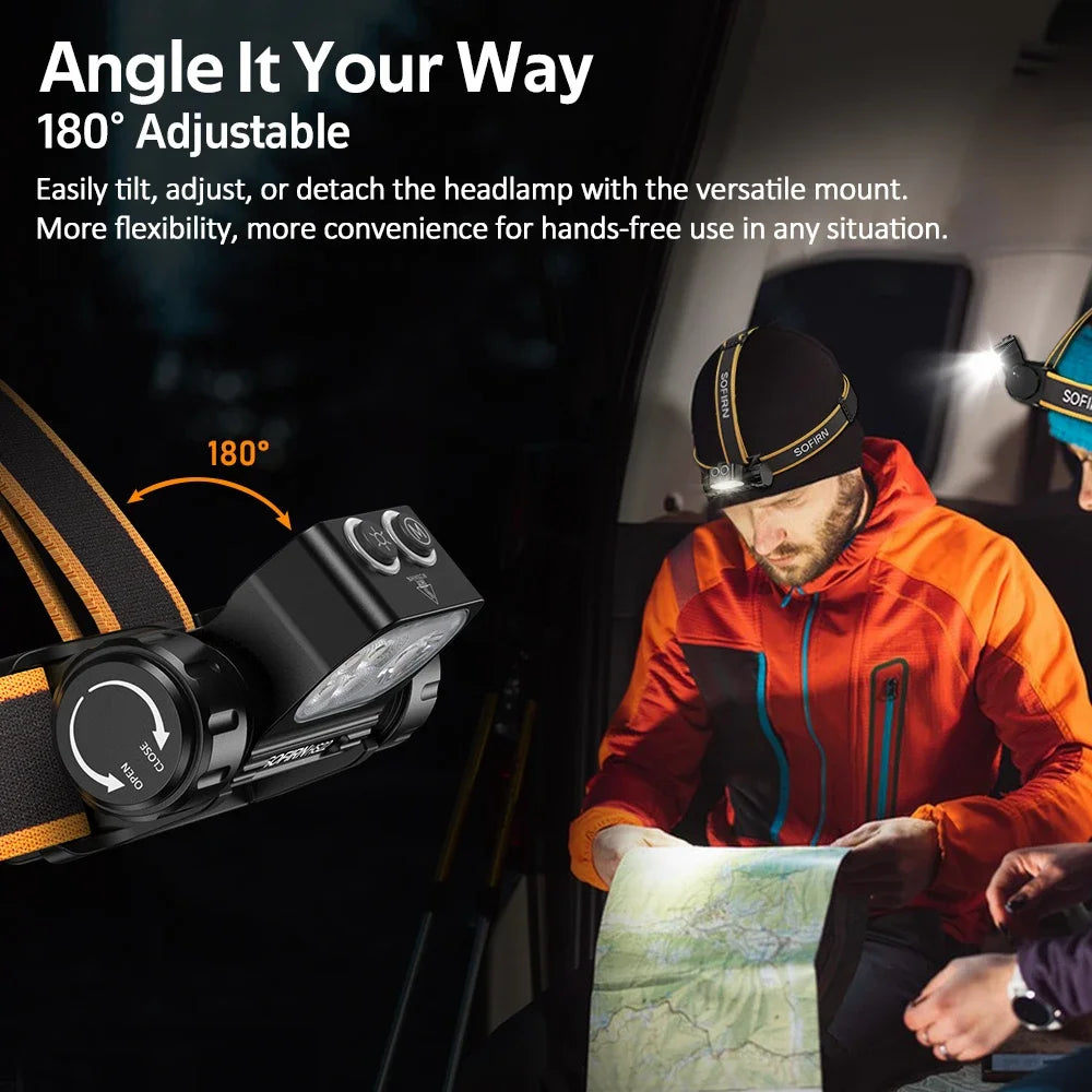 Headlamp 25000 4000mAh Flashlight 6000K  LED