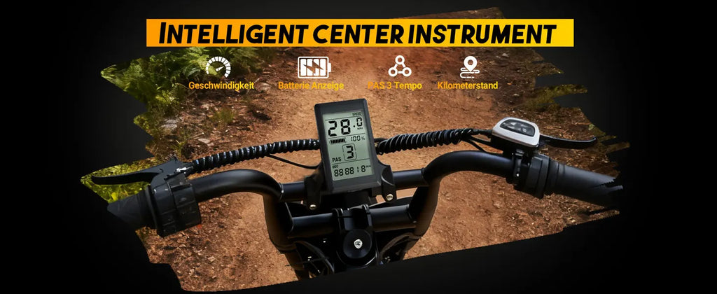 1500W Peak 28MPH 48V13Ah Motorcycle, 16"x4" Fat Tire Dual Suspension