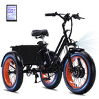 1000W Peak Adult Electric Trike | "Fat Tire, 48V 15AH  , 50-Mile
