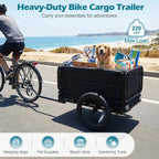Bike Cargo Trailer with Bag and Cover Heavy-Duty