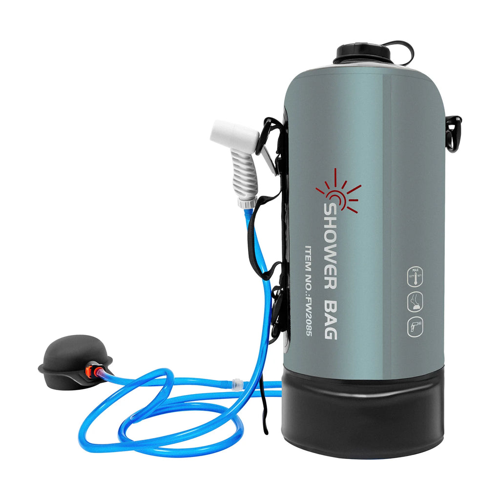 Camping  Solar with Pump 3 Gallons,, Shower Head & Hose