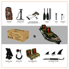 2-Person Inflatable kayak with Paddle & Carry Handle