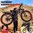 1500W Fat Tire EBike for Adults 26"x4.0 All Terrain 34MPH  48V