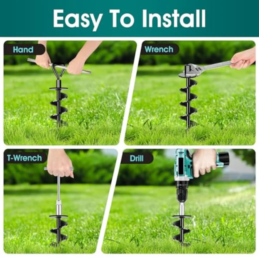 Ground Anchors Screw in Heavy Duty Ground Trampoline Stakes High Wind Tent