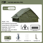 Inflatable Camping Tent, Waterproof  for 4-8 Persons,