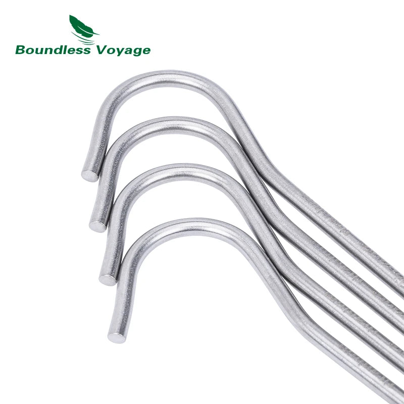 Boundless Voyage Titanium alloy Tent Pegs Camping   Ultralight