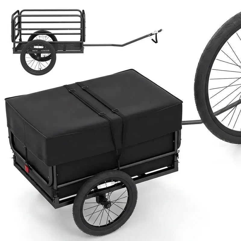 Bike Cargo Trailer with Bag and Cover Heavy-Duty