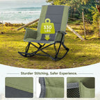 Adults, Folding Outdoor Rocking Chair With  330 Lbs Capacity,