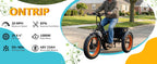 1000W Peak Adult Electric Trike | "Fat Tire, 48V 15AH  , 50-Mile