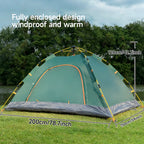 2-3 Person Pop Up Camping Tent | Windproof  Rain Fly
