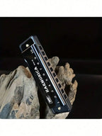 1pc Metal Diatonic 10-Hole Professional Blues Harmonica,